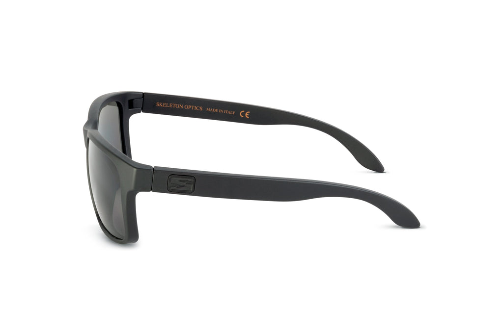 Decoy sunglasses, all-black blackout edition, side view