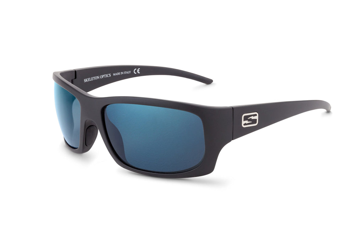 Outlaw sunglasses in matte black, back view
