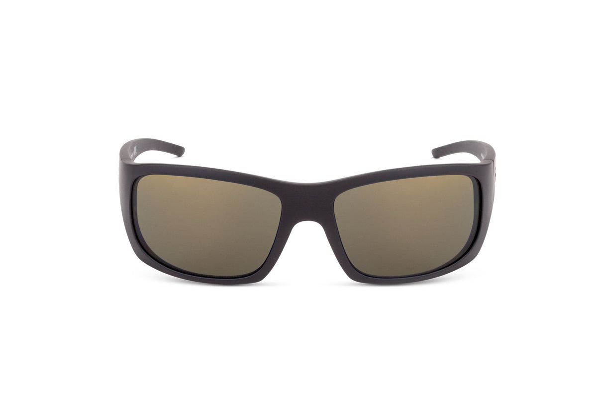 Outlaw sunglasses in matte black, temple detail