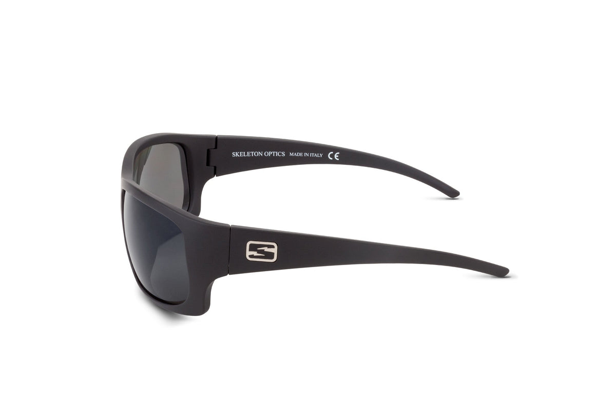Outlaw sunglasses in matte black, lens detail