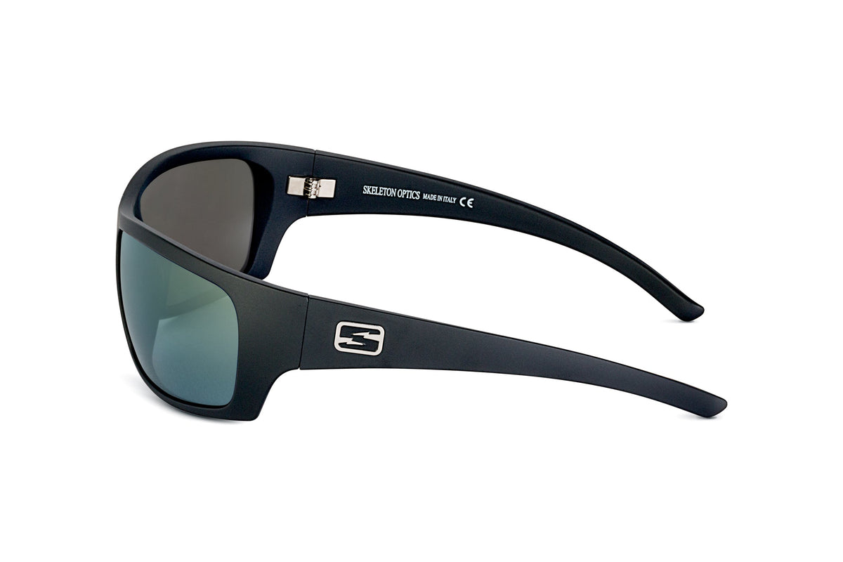 Renegade sunglasses in matte black, lens detail