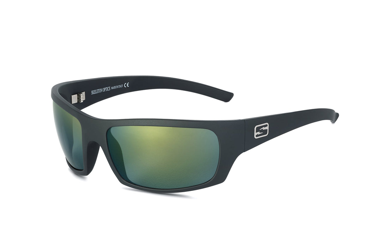 Renegade sunglasses in matte black, in-hand view