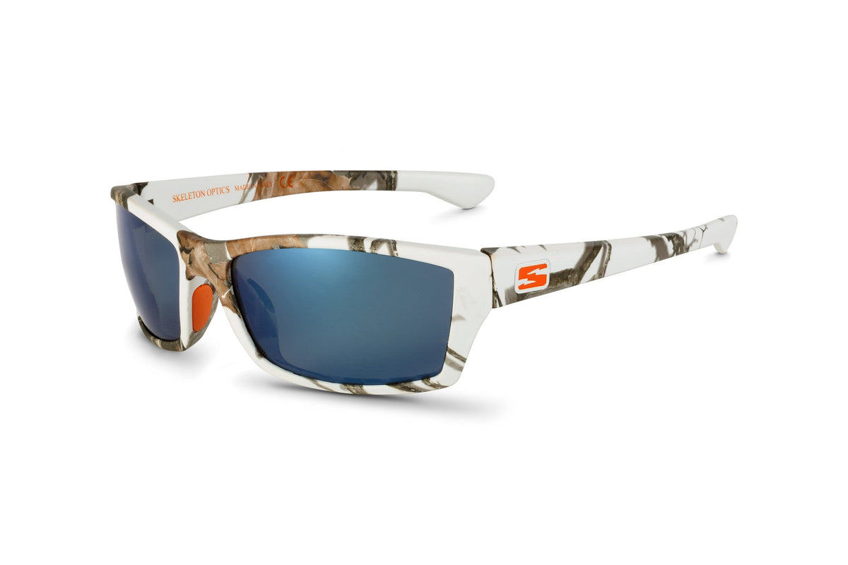 Scout sunglasses in Mossy Oak Winter camo, back view