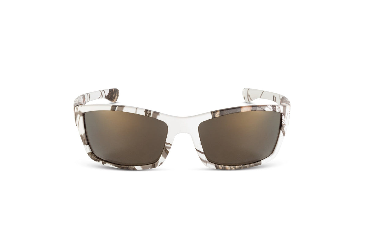 Scout sunglasses in Mossy Oak Winter camo, side view