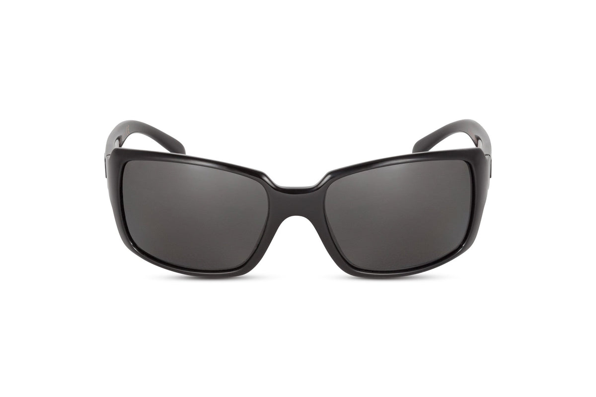 Stampede sunglasses, blaze orange edition, side view