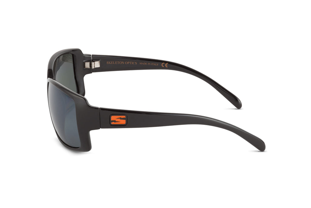 Stampede sunglasses, blaze orange edition, lens detail