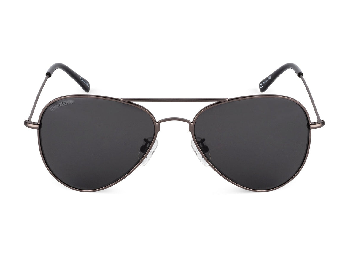 Tomahawk sunglasses in gunmetal finish, additional angle
