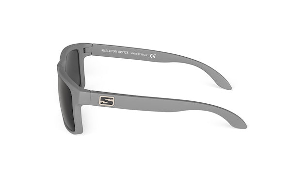 Decoy sunglasses in wolf gray finish, lens detail
