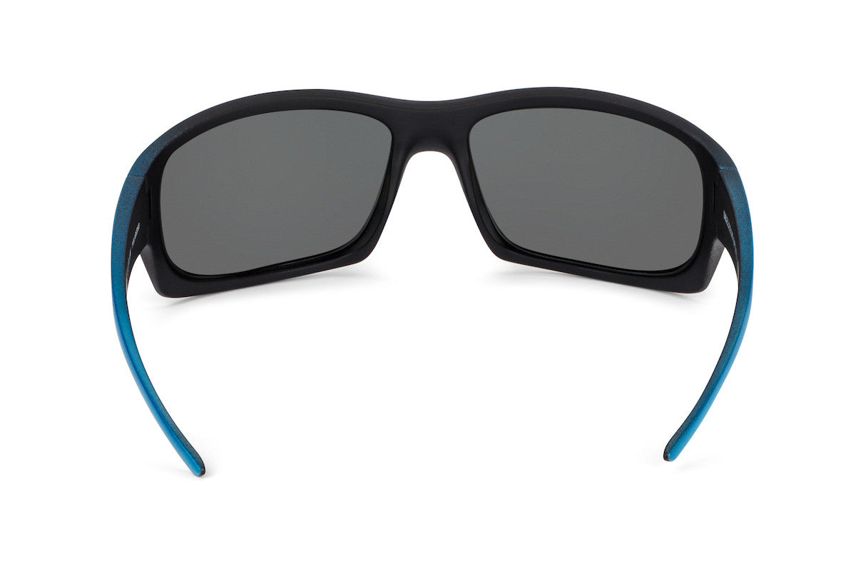Outlaw sunglasses, yellowfin tuna fishing edition, on-face view