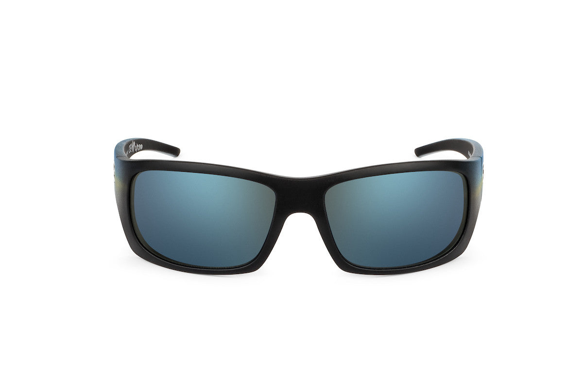 Outlaw sunglasses, yellowfin tuna fishing edition, lens detail