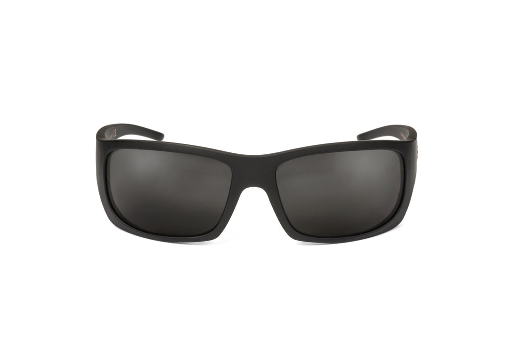 Outlaw sunglasses, all-black blackout edition, side view