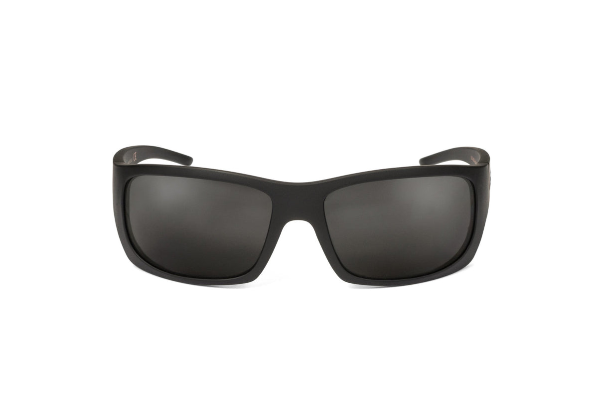 Outlaw sunglasses, all-black blackout edition, side view