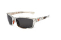 Scout sunglasses in Realtree Xtra Snow camo, back view