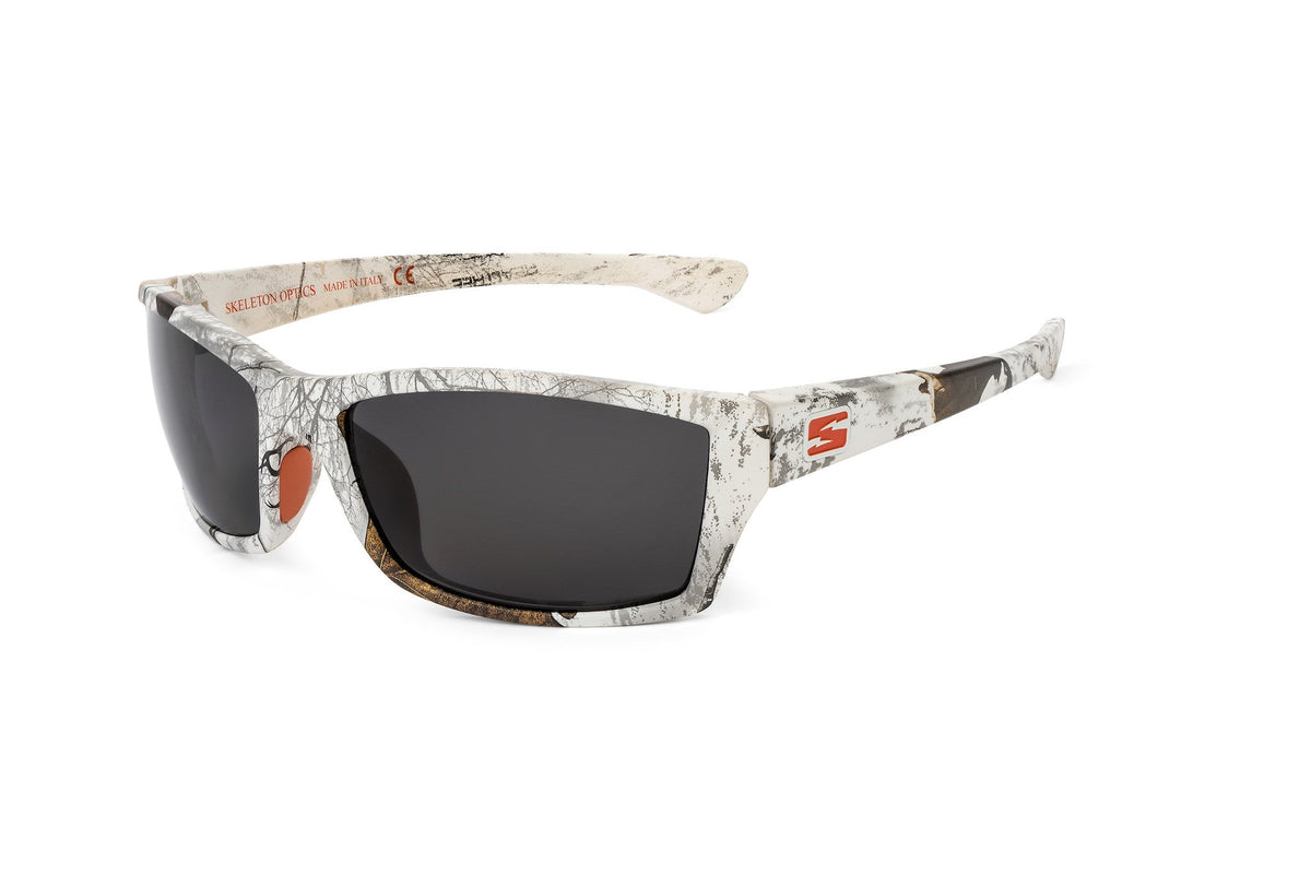 Scout sunglasses in Realtree Xtra Snow camo, back view