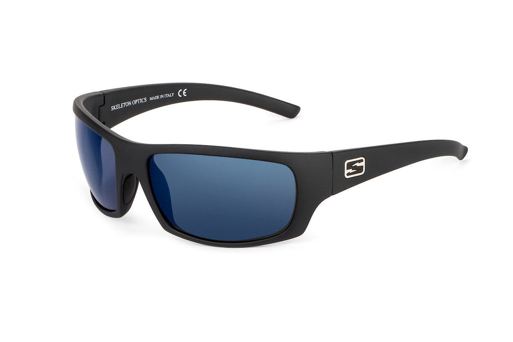 Renegade sunglasses in matte black, back view