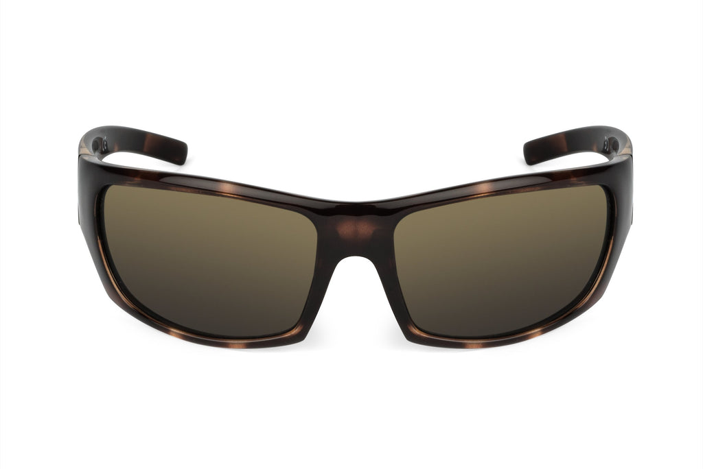 Renegade sunglasses in tortoiseshell pattern, back view