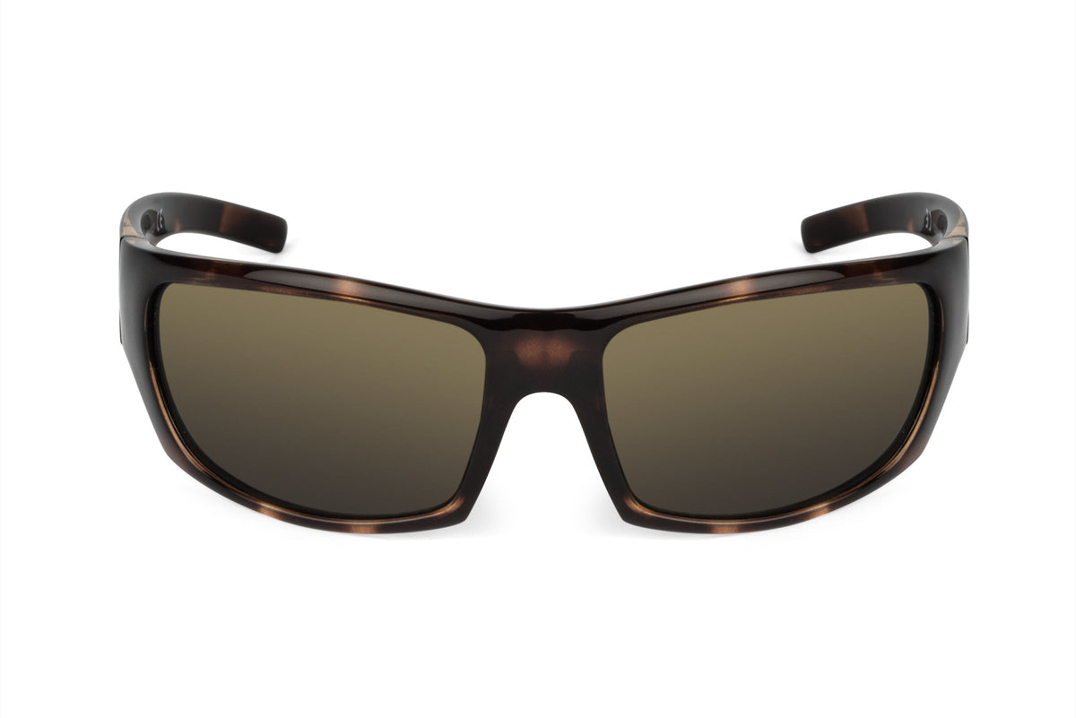 Renegade sunglasses in tortoiseshell pattern, back view
