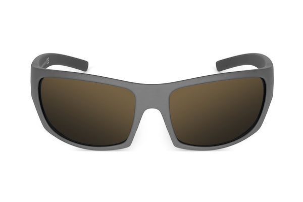 Renegade sunglasses in wolf gray finish, side view