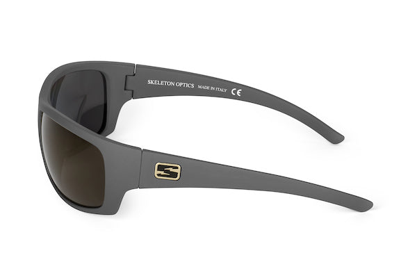 Renegade sunglasses in wolf gray finish, lens detail
