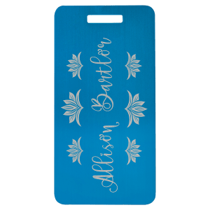 Anodized aluminum luggage tag in Red