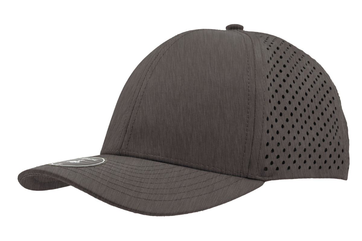 Custom Zapped Headwear Apache 6-Panel Low Profile Snapback Hat in Graphite, ready for personalized logo or design