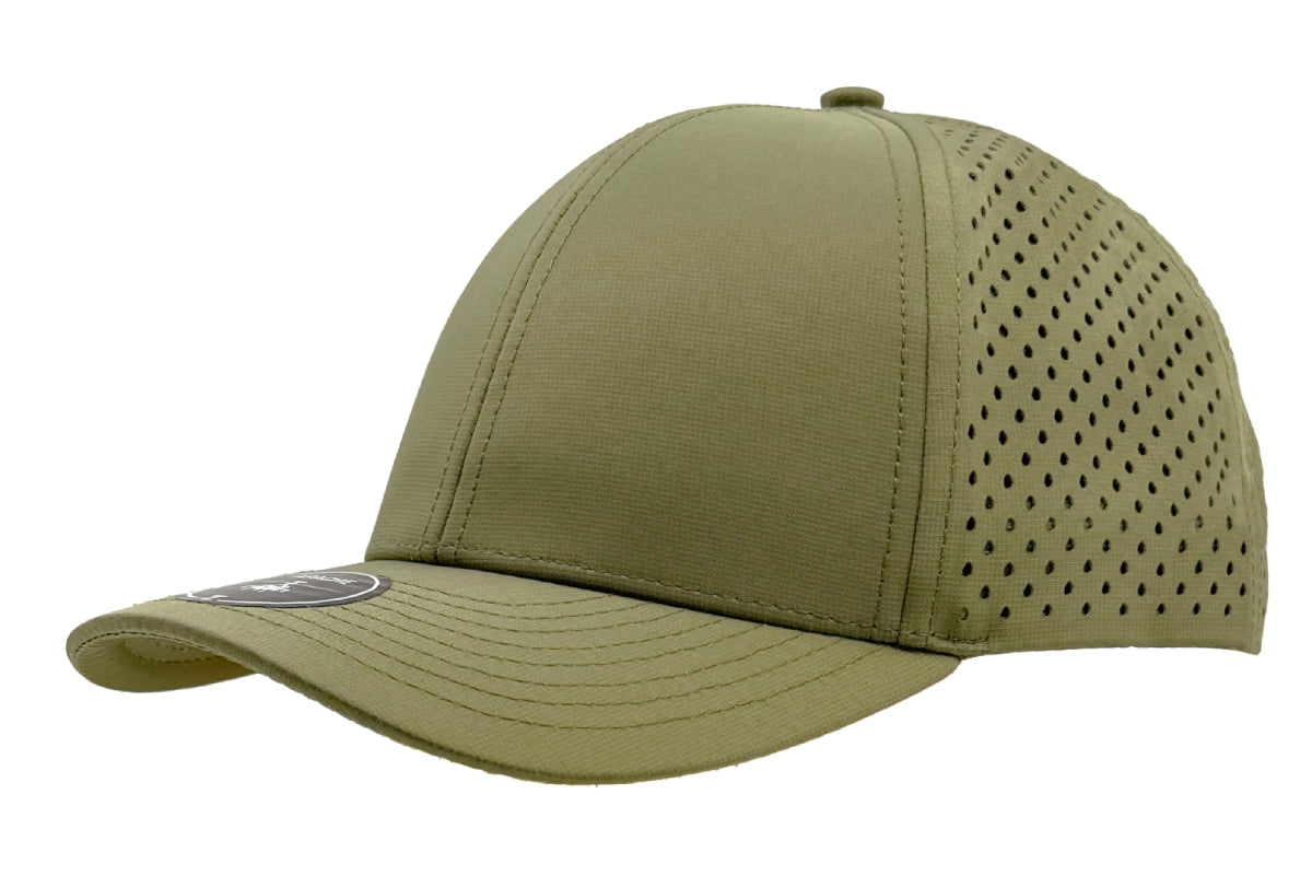 Custom Zapped Headwear Apache 6-Panel Low Profile Snapback Hat in Loden, ready for personalized logo or design