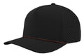 Custom Zapped Headwear Blackhawk R+ Rope Snapback Hat in Black/Copper Chainlink Rope, ready for personalized logo or design