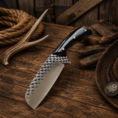Rasp File Rodeo Carry Knife – 3.75" Blade & Buffalo Horn Handle
