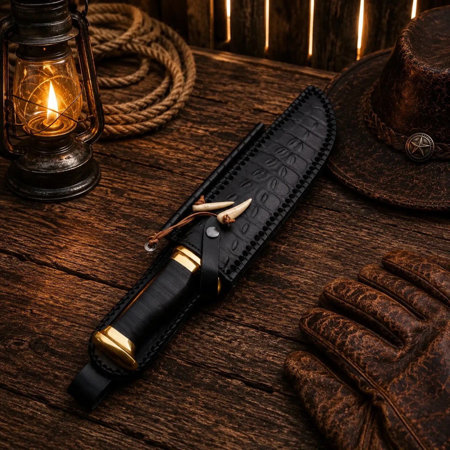 Crocodile Dundee Movie Knife 440C Steel Black Micarta