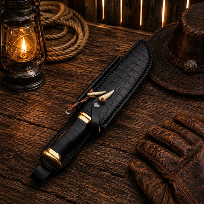 Crocodile Dundee Movie Knife 440C Steel Black Micarta