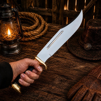 Crocodile Dundee Movie Knife 440C Steel Black Micarta