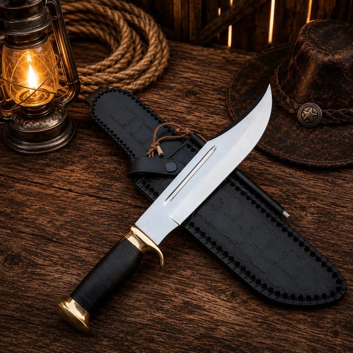 Crocodile Dundee Movie Knife 440C Steel Black Micarta