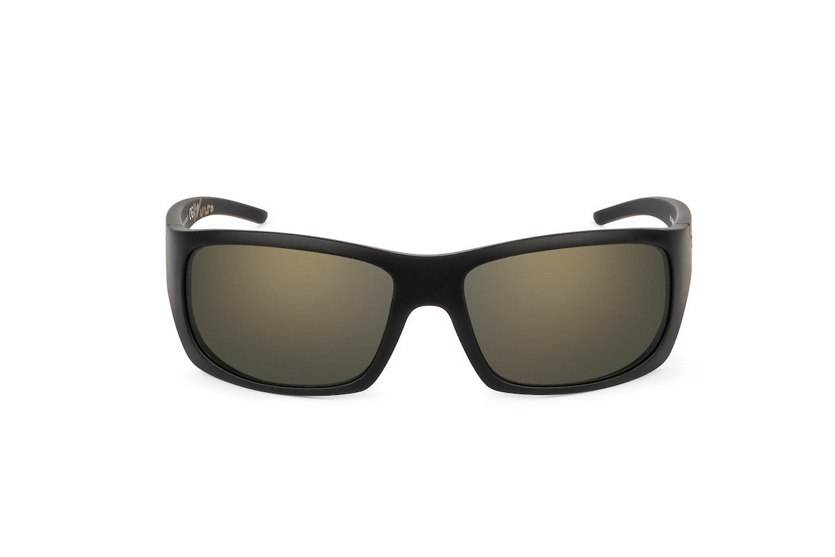 Outlaw sunglasses, cutthroat trout fishing edition, lens detail