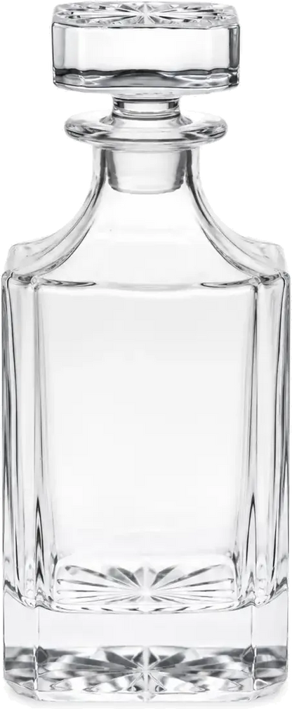 Signature Geometric Glass Decanter