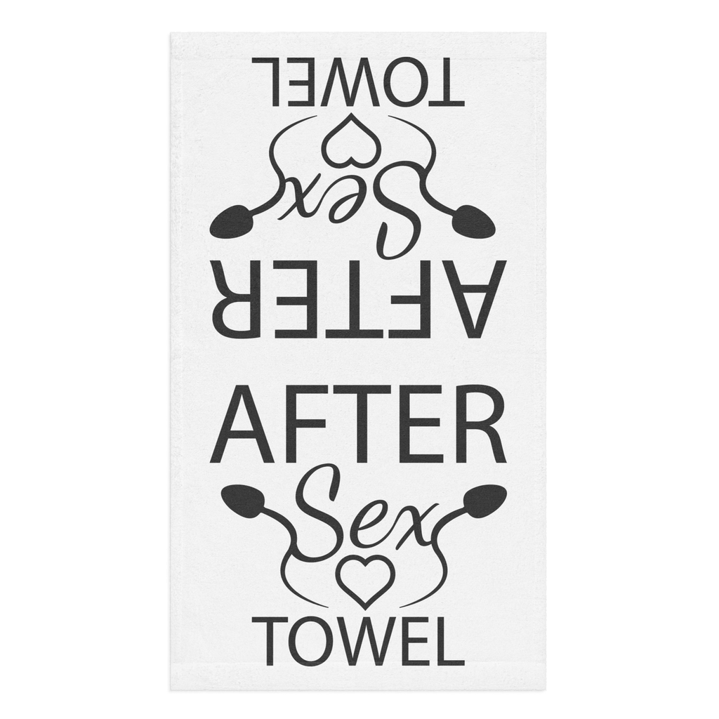Novelty hand towel, front view