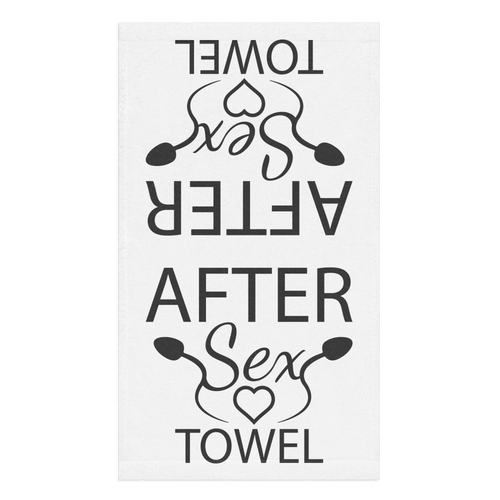 Novelty hand towel, front view