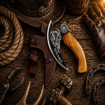 The Original Pizza Axe – Handcrafted Viking Pizza Cutter