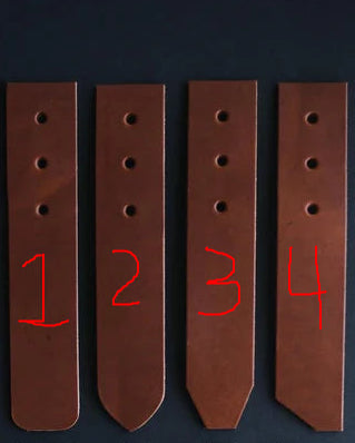 Horween Dublin leather belt with buckle