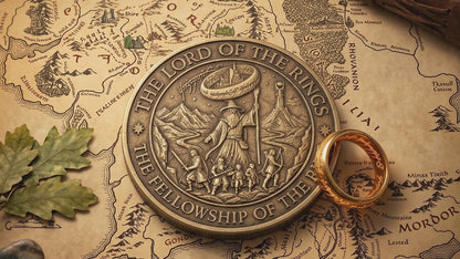 The Lord of the Rings: The Fellowship of the Ring Commemorative Medallion | Antique Bronze Relief