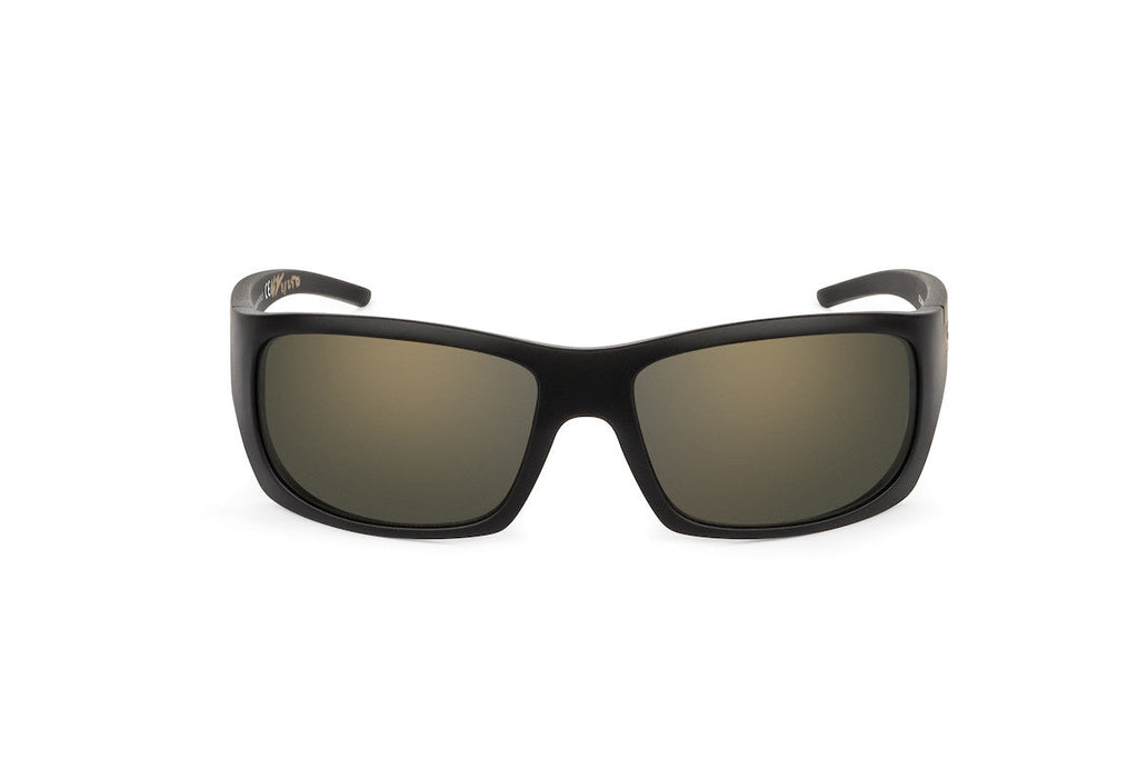 Outlaw sunglasses, rainbow trout fishing edition, side view