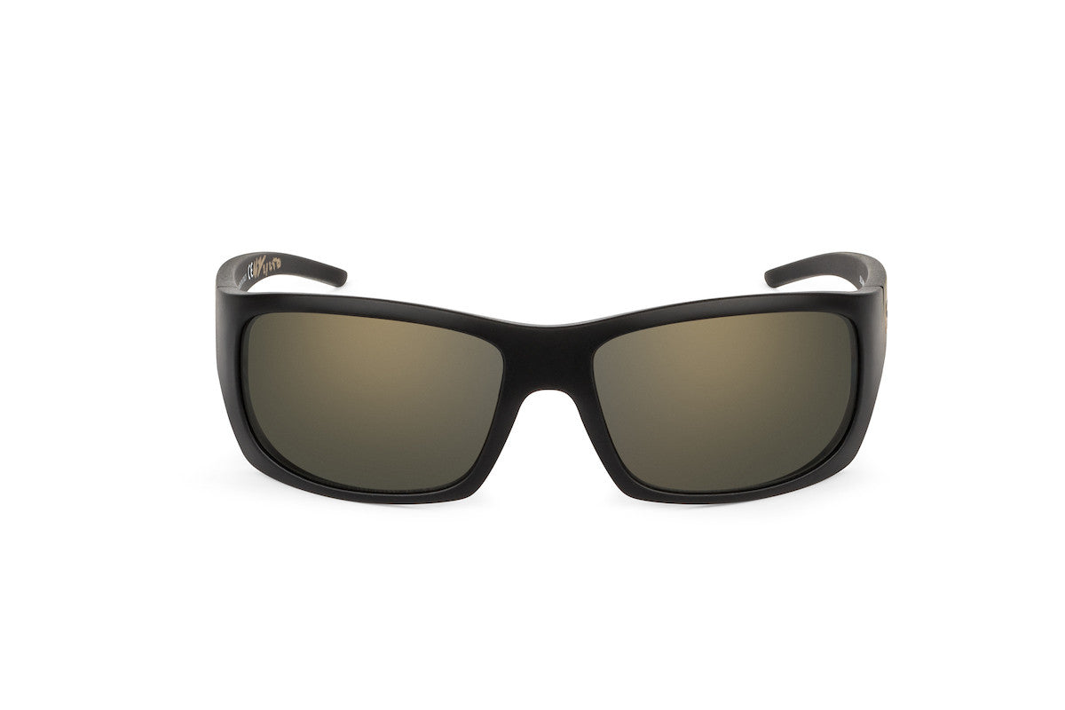 Outlaw sunglasses, rainbow trout fishing edition, side view
