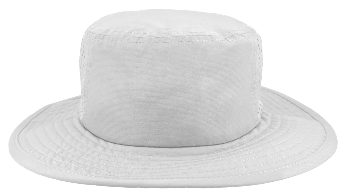 Custom Zapped Headwear Ranger Perforated Boonie Bucket Hat in Off White, ready for personalized logo or design
