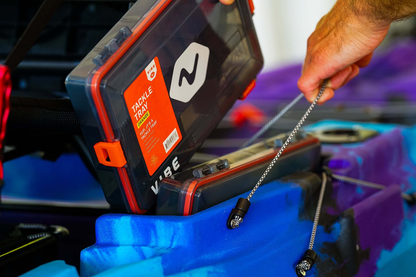 Vibe Waterproof 4 Clasp Tackle Tray (2 pk)