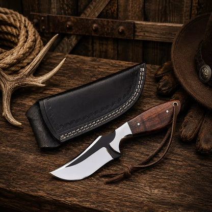 Top Rated Cowboy Skinning Knife – 3.5" D2 Steel Blade & Rosewood Handle