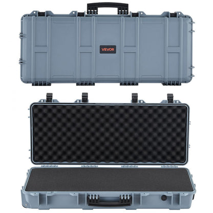 36" Hard Rifle Case, Lockable Rifle Case with 4 Layers Pre-cut Foams,Gun Storage with Wheels, IP67 Waterproof & Dustproof Pistol Storage Cases for Rifles, Shotguns, Airsoft Guns