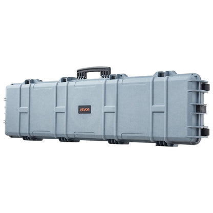 50" Hard Rifle Case, Lockable Rifle Case with Pre-cut Foams,Movable Gun Storage with Wheels, IP67 Waterproof & Dustproof Pistol Storage for Rifle, Shotgun, Airsoft Gun