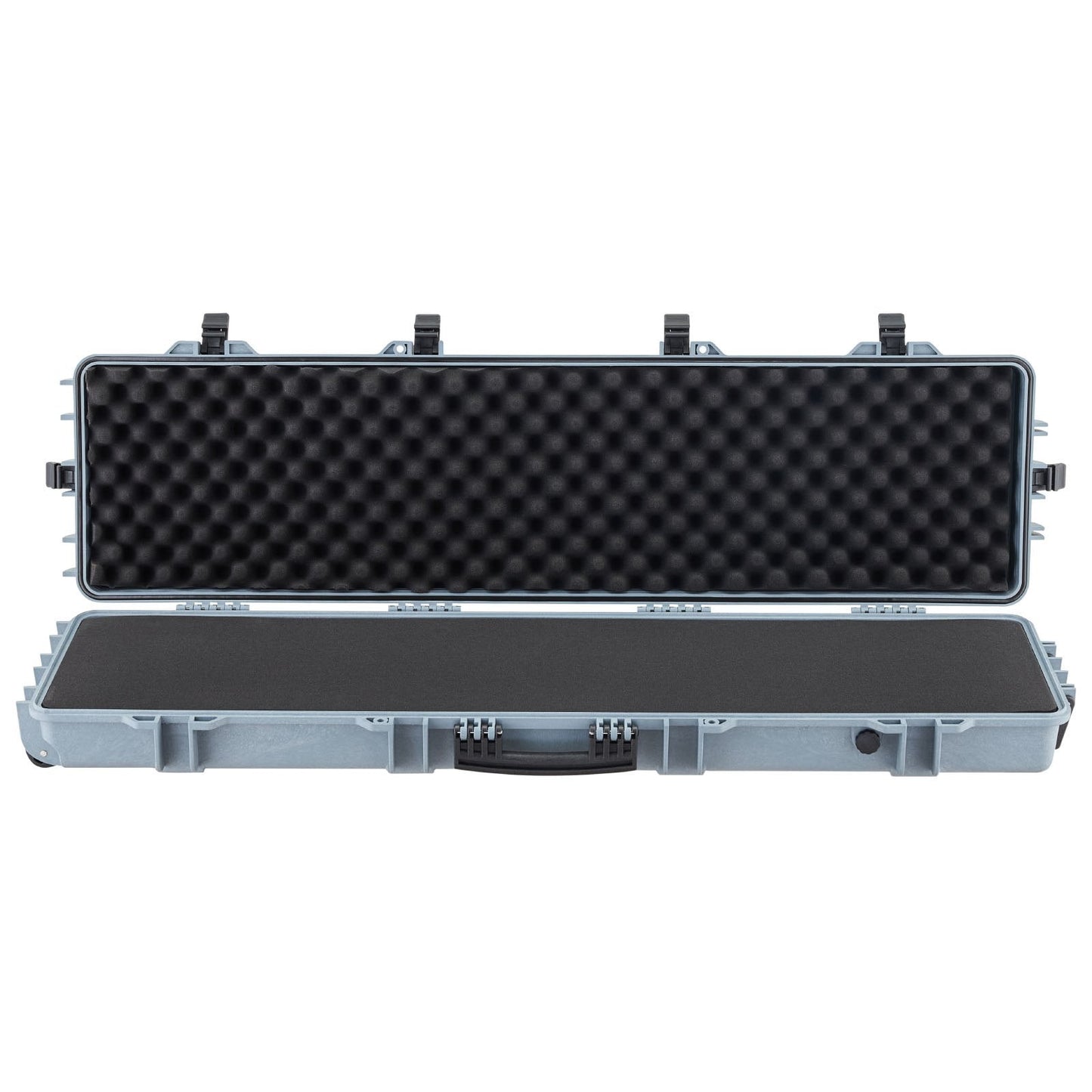 50" Hard Rifle Case, Lockable Rifle Case with Pre-cut Foams,Movable Gun Storage with Wheels, IP67 Waterproof & Dustproof Pistol Storage for Rifle, Shotgun, Airsoft Gun