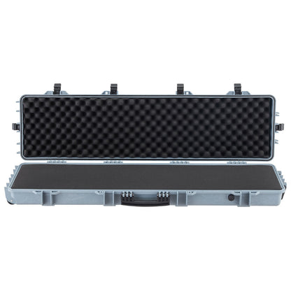50" Hard Rifle Case, Lockable Rifle Case with Pre-cut Foams,Movable Gun Storage with Wheels, IP67 Waterproof & Dustproof Pistol Storage for Rifle, Shotgun, Airsoft Gun