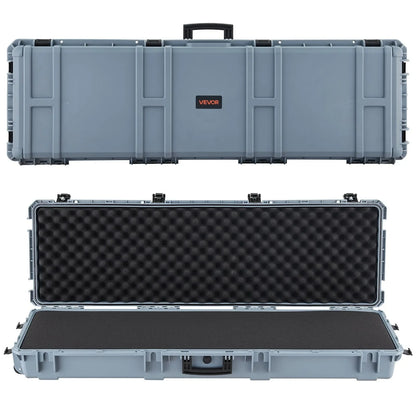 52" Hard Rifle Case, Lockable Rifle Case with Pre-cut Foams, Gun Storage with Wheels, Heavy Duty IP67 Waterproof & Dustproof Pistol Storage Cases for Rifles, Shotguns, Airsoft Guns