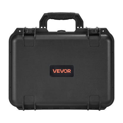 Hard Pistol Case, Heavy Duty Hard Gun Case with XPE Foam Lining, Waterproof Pistol Storage Box with Customizable Interior & Handle for Gun, Lenses, Camera, Gear, TSA Compliant, 15.9x12.5x7.5 in